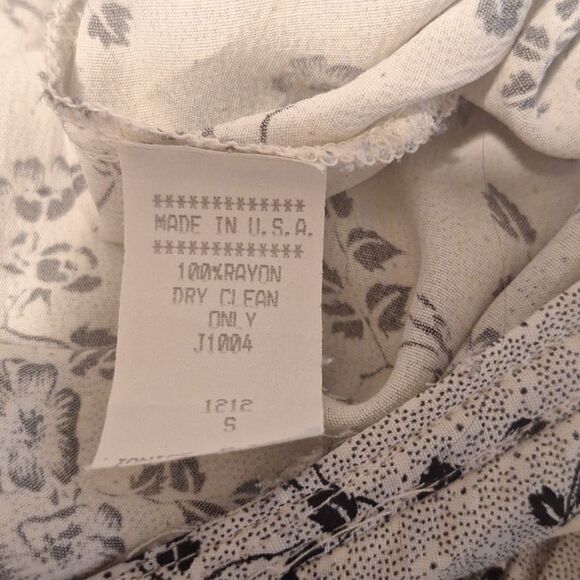 Janice McCarty 40's style vitage retro floral print dress size S - Picture 10 of 10